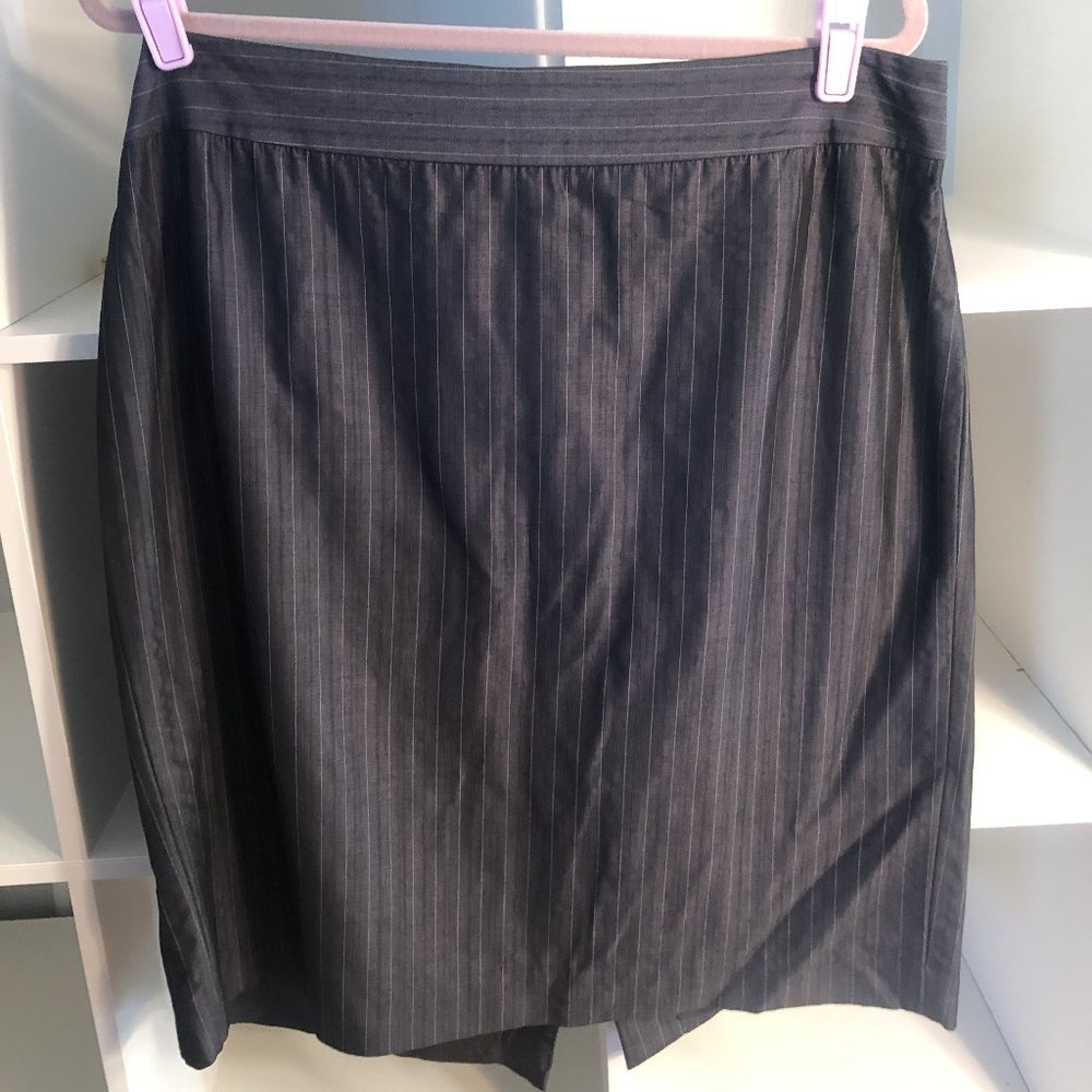 pinstripe pencil shirt